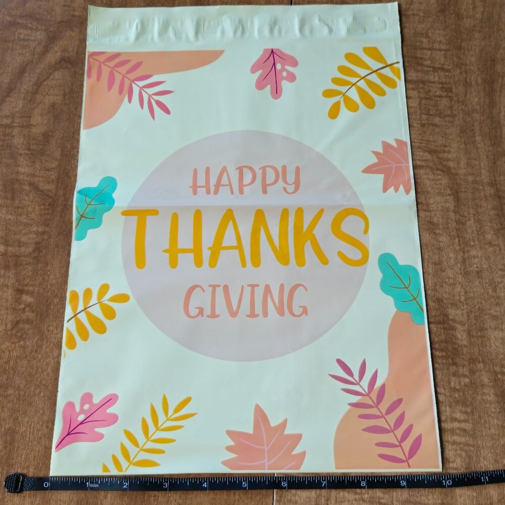 Happy Thanks Giving  Polymailers 25ct. 10x13